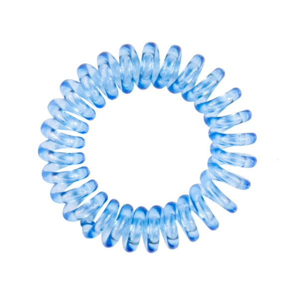 Élastiques spirale bleus
